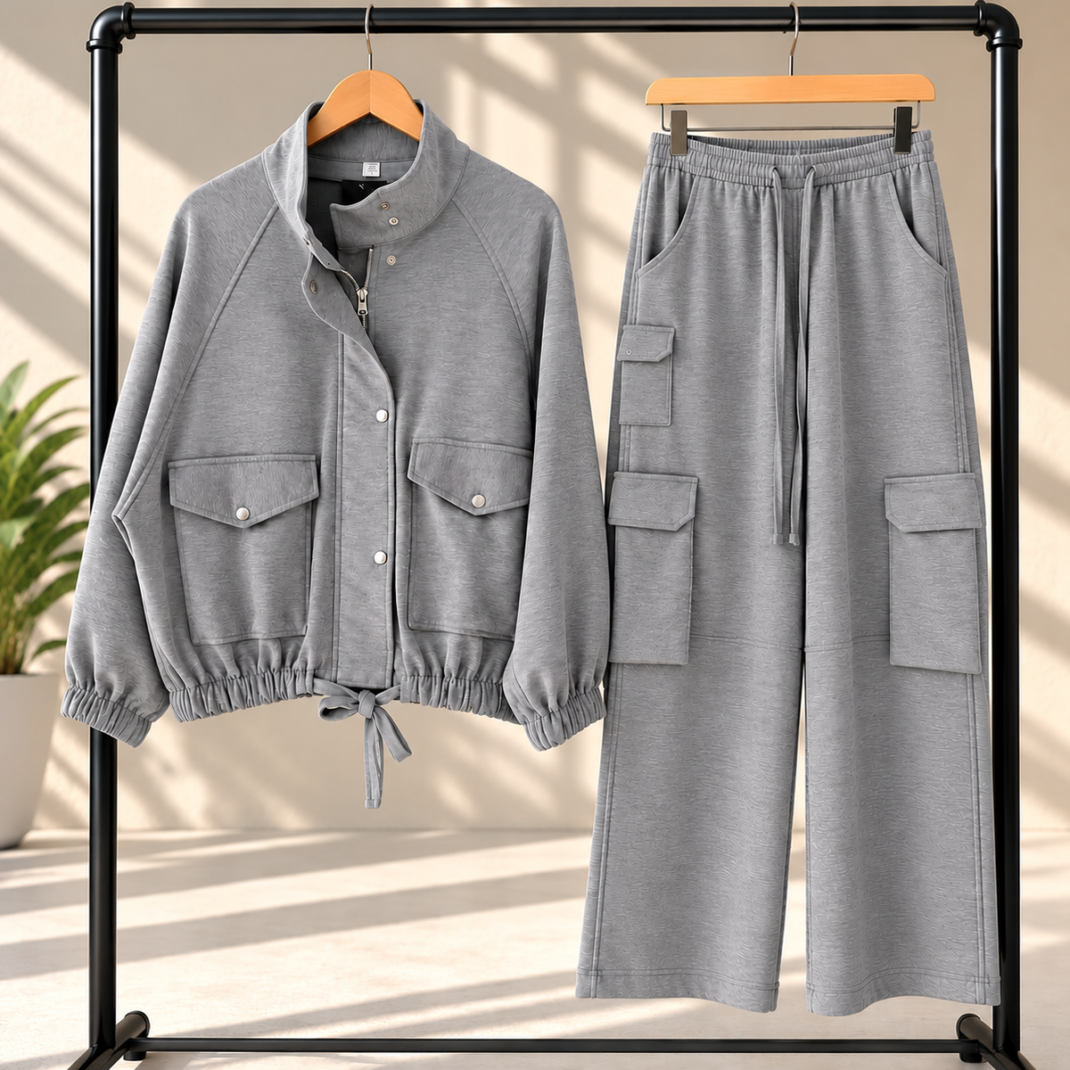 Carion Cargo Style 2-Pcs Winter Co-Ord Set. WWTS-42 V2