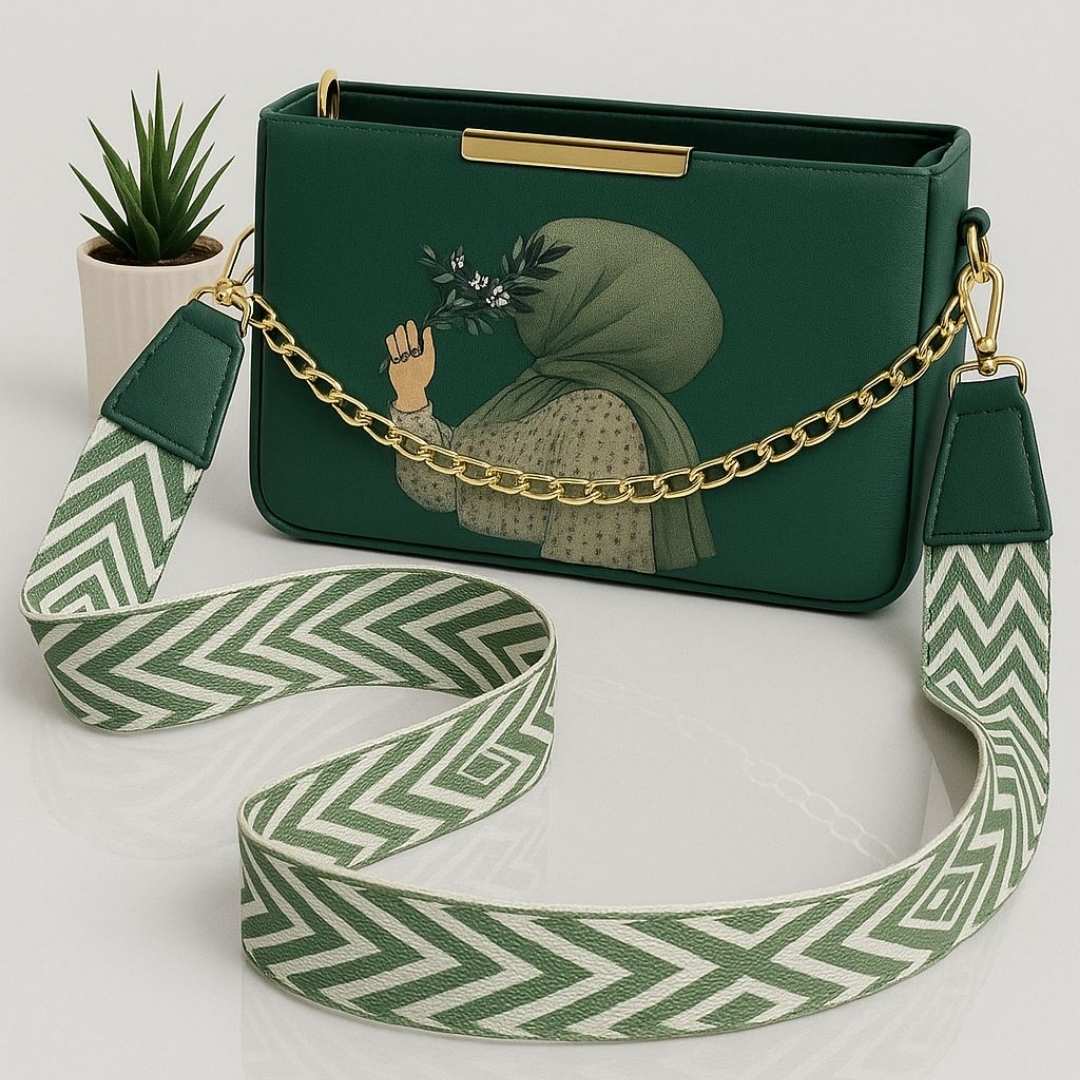 Hijab Girl Crossbody With Digital Strap & Chain