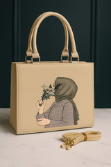 Hijab Girl Printed Tote Bag