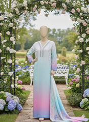 Imported Crepe Digital 3 Pcs Suit. SB1101