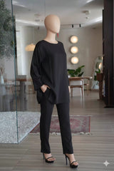 Black Luxe Everyday Elegance Co Ord Set