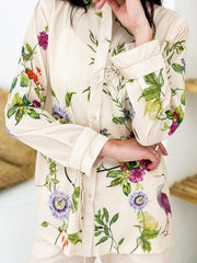 Cream Floral Grace Co Ord Set