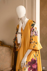 Sunshine Long Shirt Style Printed Imported Crepe 2 Pcs Suit-WWF-1135