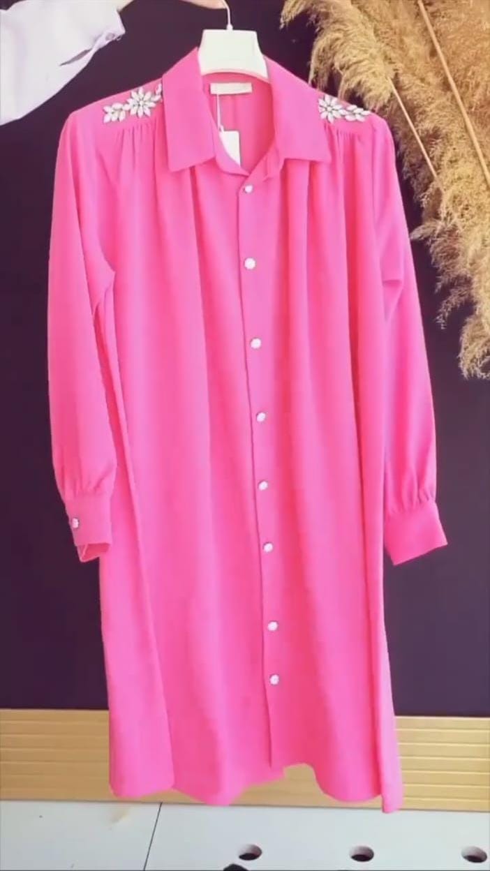 2-Pcs Stitch Co-Ord Set Beautiful Design Ready To Wear For Women & Young Girl-01