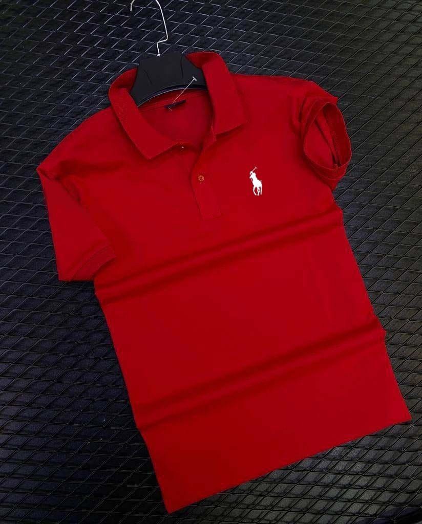 Collar Style Small Embroidery Logo Polo Tshirt.