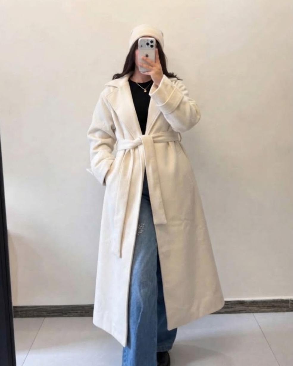 Seoul Style Belted Coat