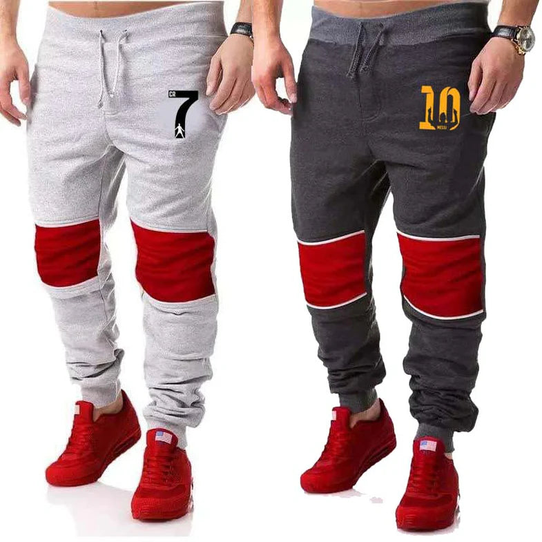 Bundle Of 2 Printed Red-Patch Trouser. C-Grey+H-Grey