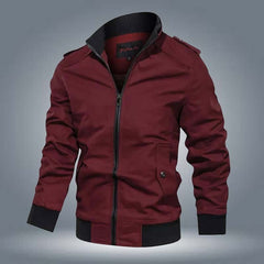 Moto Style Winter Zipper Jacket.