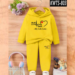 MD Life-Line Kids Hoodie Style 2-Pcs Winter Tracksuit KWTS-803