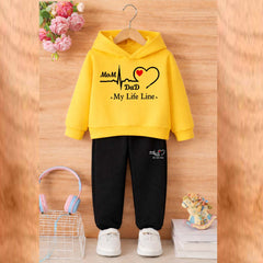 MD Life-Line Kids Hoodie Style 2-Pcs Winter Tracksuit. KWTS-01