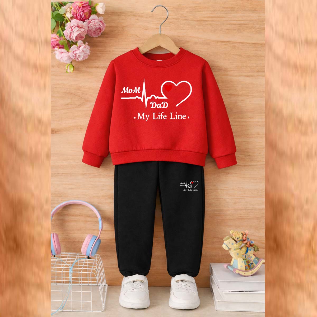 MD Life-Line Kids Sweat Style 2-Pcs Winter Tracksuit. KWTS-02