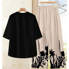 Binara Printed Western Shirt Style 2-Pcs Stiched Co-Ord Set. PCS-02