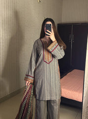 Premium Khaddar 2-pcs suit