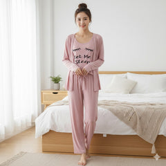 Womens Let Me Sleep 3pc Night Suit Printed 😍🔥