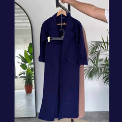 Long Trench Coat Style 2-Pcs Winter Co-Ord Set. WWTS-08 V2