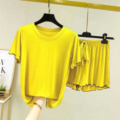 Piko Short Style 2-Pcs Summer Launge & Night Wear Suit.